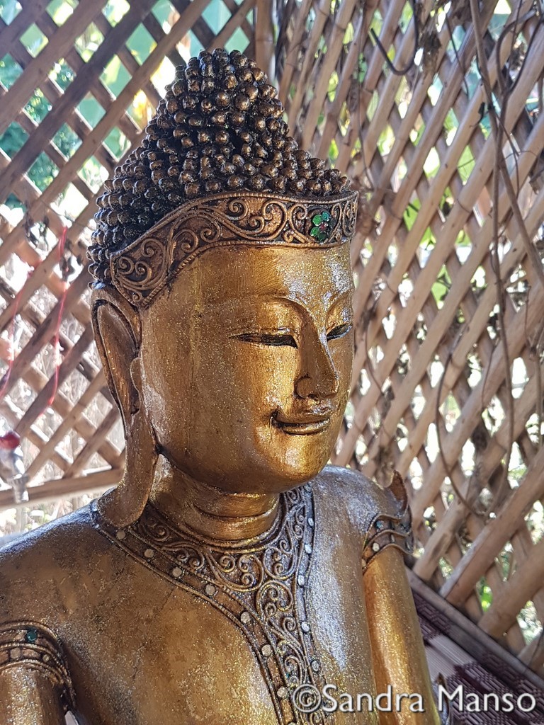 thaïlande bouddha peinture paillette
