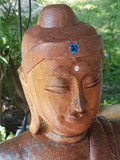 thaïlande bois bouddha sertissage diamant